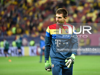 Ciprian Tatarusanu #12 of Romania National Team  during the UEFA Euro 2016 Qualifying Round - Group F game between  Romania national footbal...
