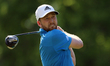 Daniel Berger of Jupiter, Florida hits from the 18th tee during the final round of The Mem...