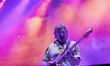 American indie rock band Pavement sings on the Nos stage, on the second day of the Nos Pri...