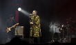 Brazilian singer Arnaldo Antunes sings on the Cupra stage, on the second day of the Nos Pr...