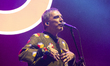 Brazilian singer Arnaldo Antunes sings on the Cupra stage, on the second day of the Nos Pr...