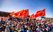 crowd, foule, fans flag, drapeau during the 2022 24 Hours of Le Mans, 3rd round of the 202...