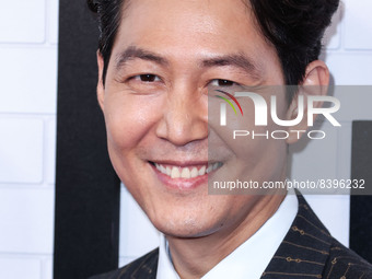 South Korean actor Lee Jung-jae arrives at Netflix's 'Squid Game' Los Angeles FYSEE Special Event held at Raleigh Studios on June 12, 2022 i...