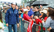 LATIFI Nicholas (can), Williams Racing FW44, portrait with fans during the Formula 1 AWS G...