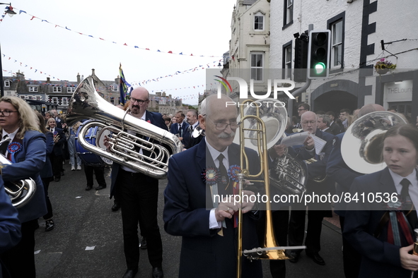 Selkirk, UK. 17.Jun.2022.  
The First Drum at 6am, starts the procession round the town on the mornings ceremonies.
Selkirk commemorates and...