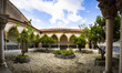 The cloister of the cemetery in the Convent of Christ in Tomar, Portugal on June 21, 2022....