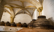 Oil jars in the Convent of Christ in Tomar, Portugal on June 21, 2022. Founded first in 11...