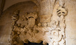 Details of the carvings of a window inside the church of the Convent of Christ in Tomar, P...