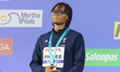Analia Pigree of France, Bronze medal, 50 M Backstroke Women during the 19th FINA World Ch...