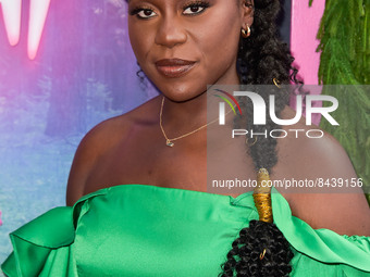 Abigail Achiri arrives at the Los Angeles Special Screening Of Netflix's 'Boo, Bitch' held at the Bay Theatre on June 22, 2022 in Pacific Pa...