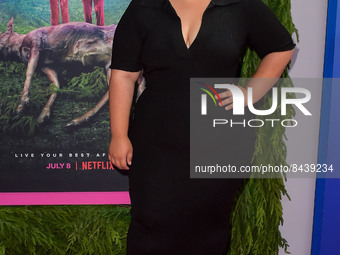 Keyla Monterroso Mejia arrives at the Los Angeles Special Screening Of Netflix's 'Boo, Bitch' held at the Bay Theatre on June 22, 2022 in Pa...