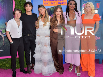 Reid Miller, Conor Husting, Jami Alix, Alyssa Jirrels, Brittany Bardwell and Madison Thompson arrive at the Los Angeles Special Screening Of...