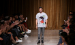 The Portuguese fashion designer Pedro Pedro acknowledges cheers after presenting the Sprin...