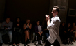 The Polish fashion designer Piotr Drzal presents the Spring/Summer 2016 creations during L...