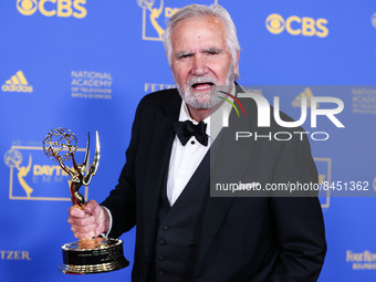 American actor John McCook, winner of the Outstanding Performance by a Lead Actor in a Drama Series award, poses in the press room at the 49... by Image Press Agency/NurPhoto