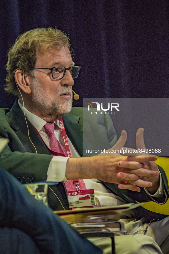 The former President of Spain, Mariano Rajoy, explains his ideas about the role of "Spain in the world in the face of the future" in the Int...