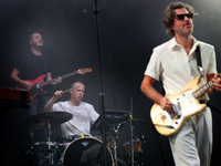 Belgian band Balthazar perform during the first day of the NOS Alive 2022 music festival in Lisbon, Portugal, on July 6, 2022. The NOS Alive...