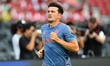 Manchester United defender Harry Maguire in action during the training session before matc...