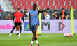 Manchester United Eric Bailly in action during the training session before match against L...