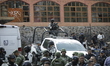 National Guard and anti-riot police during an operative after the shooting due to a confro...