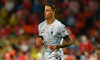 Darwin Nunez of Liverpool in action during the preseason match between Manchester United a...