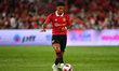 Jadon Sancho of Manchester United in action during the preseason match between Manchester...