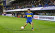 Exequiel Zeballos of Boca Juniors in action during a match between Boca Juniors and Taller...
