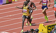 Joshua Cheptegei of Uganda Gold medal, Men's 10.000 metres during the World Athletics...