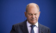 German Chancellor Olaf Scholz holds a press conference with Egyptian President Abdel Fatta...