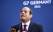 Egyptian President Abdel Fattah el-Sisi holds a press conference with German Chancellor Ol...