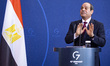 Egyptian President Abdel Fattah el-Sisi holds a press conference with German Chancellor Ol...