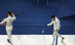 Ma Pianfetti from France after won vs Luigi Samele from Italy during Fencing Wold Champion...