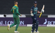 Aiden Markram of South Africa congratulates Ben Stokes of England on his ODI career during...