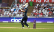 Joe Root of England is bowled by Anrich Nortje of South Africa during the Royal London One...