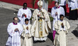 Vatican City, Vatican – April 20, 2014: Pope Francis celebrates the Holy Mass of Easter Da...