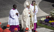 Vatican City, Vatican – April 20, 2014: Pope Francis celebrates the Holy Mass of Easter Da...
