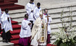 Vatican City, Vatican – April 20, 2014: Pope Francis celebrates the Holy Mass of Easter Da...