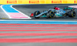 George Russel of Great Britain and Mercedes AMG Petronas driver goes during the practice s...