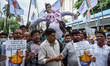 Various student unions took out a protest rally in Kolkata , India , on 25 July 2022 ,agai...