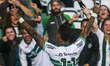 Coritiba v Cuiabá- Brazilian League Serie A - Round 19 - Coritiba player Alef Manga celebr...