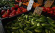 A stand vegetables in the Rzeszow market.On Thursday, July 28, 2022, in Rzeszow, Subcarpa...
