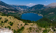 Top view of Lake Scanno in Scanno on 25 July 2022.
The Abruzzo hinterland is known for ho...