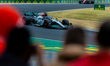 George Russel and Mercedes AMG Petronas driver goes during the race at Hungarian Aramco Fo...