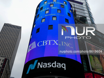 The Nasdaq MarketSite in the Times Square neighborhood of New York, U.S., on August 1, 2022. (