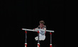 Felix DOLCI of Canada during the Men's Parallel Bars Final on Day Four of the Commonwealth...