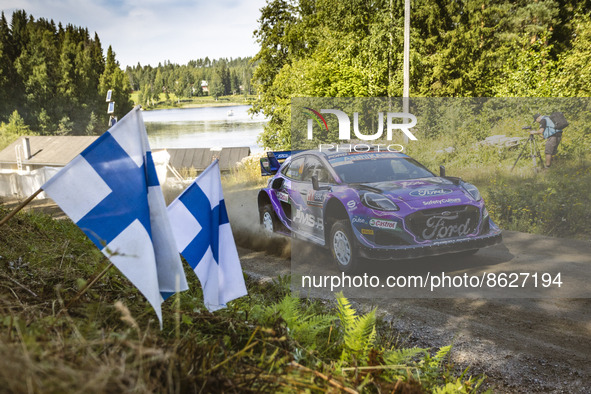 44 GREENSMITH Gus (gbr), ANDERSSON Jonas (swe), M-Sport Ford World Rally Team, Ford Puma Rally 1, action during the Rally Finland 2022, 8th...