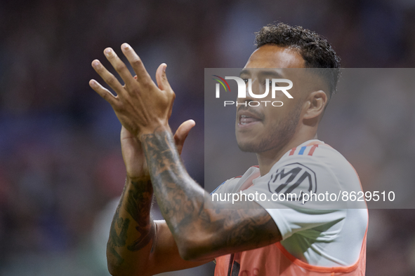 Corentin Tolisso of Olympique Lyonnais during the warm-up before the Ligue 1 match between Olympique Lyonnais and AC Ajaccio at Groupama Sta...