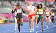 Mary Moraa of Kenya wins the 800m final during the athletics at Alexander Stadium in Perry...