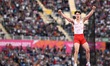 Owen Heard of England makes a clearance in the pole vault during the athletics at Alexande...