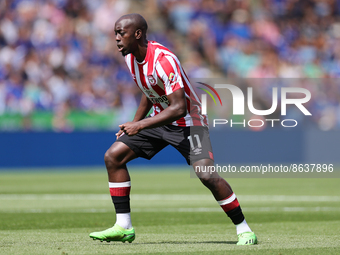 Yoane Wissa of Brentford during the Premier League match between Leicester City and Brentford at the King Power Stadium, Leicester on Sunday...
